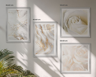 Pripravljena stenska galerija Elegantni marmorni vzorci