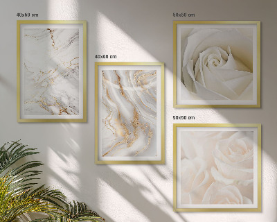 Pripravljena stenska galerija Elegantni marmorni vzorci