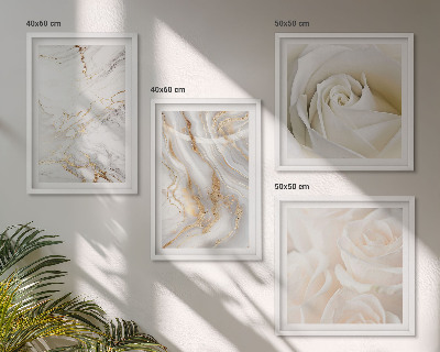 Pripravljena stenska galerija Elegantni marmorni vzorci