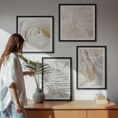 Pripravljena stenska galerija Elegantni marmorni vzorci