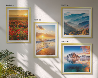 Pripravljena stenska galerija Pokrajine gora in morja na zahodu