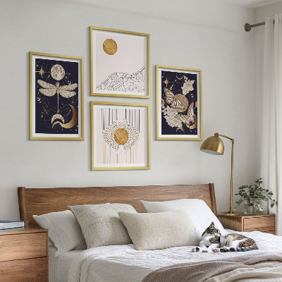 Pripravljena stenska galerija Naravni motivi z luno