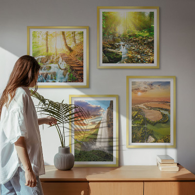 Pripravljena stenska galerija Slap Oranžne gore