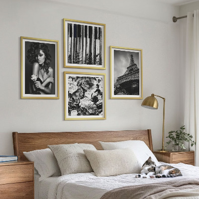 Pripravljena stenska galerija Portret ženske z Eifflovo vrtnico