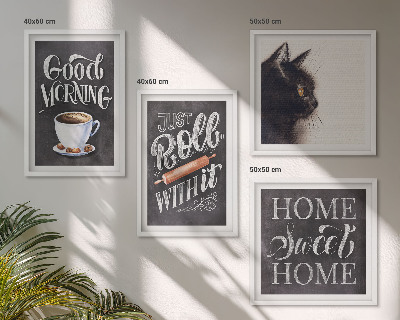 Komplet slik nad zofo Mačje teme za domačo kuhinjo