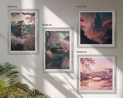 Set 4 slik v okvirju Fantazijske pokrajine Japonske