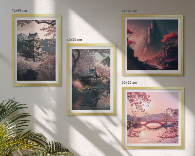 Set 4 slik v okvirju Fantazijske pokrajine Japonske