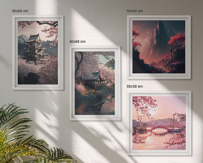 Set 4 slik v okvirju Fantazijske pokrajine Japonske