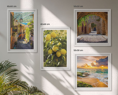 Pripravljena stenska galerija Slikovite ulice ob morju, plaža