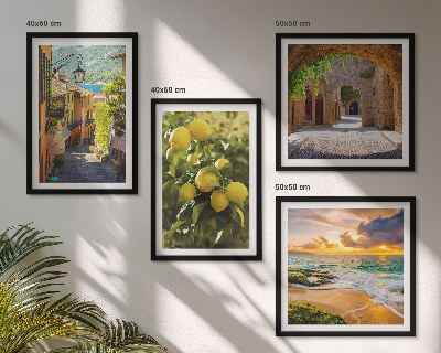 Pripravljena stenska galerija Slikovite ulice ob morju, plaža