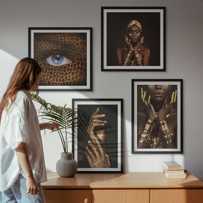 Pripravljena stenska galerija Umetniški portreti žensk