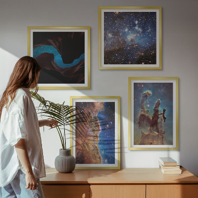 Pripravljena stenska galerija Vesoljske pokrajine galaksij
