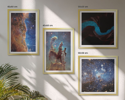 Pripravljena stenska galerija Vesoljske pokrajine galaksij