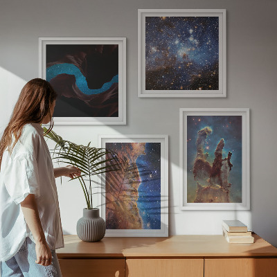 Pripravljena stenska galerija Vesoljske pokrajine galaksij