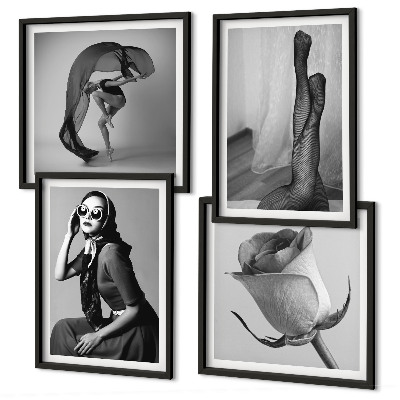 Pripravljena stenska galerija Elegantni portreti elegantnih žensk