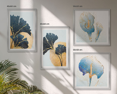 Set 4 slik v okvirju Portret limoninega vina Kahlo