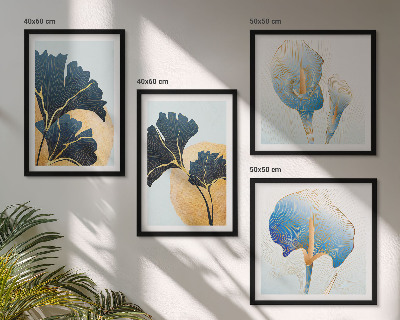 Set 4 slik v okvirju Portret limoninega vina Kahlo