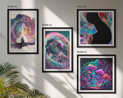 Pripravljena stenska galerija Barvite ilustracije fantazijske umetnosti