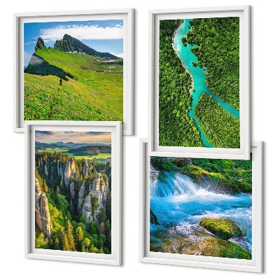 Pripravljena stenska galerija Zelene gore reka skale