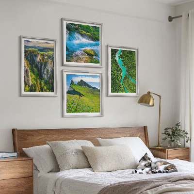 Pripravljena stenska galerija Zelene gore reka skale