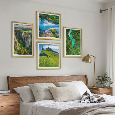 Pripravljena stenska galerija Zelene gore reka skale