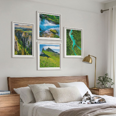 Pripravljena stenska galerija Zelene gore reka skale