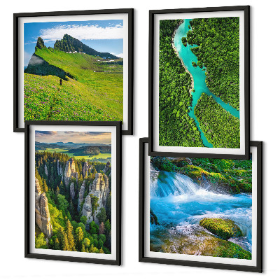Pripravljena stenska galerija Zelene gore reka skale