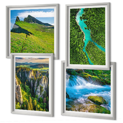 Pripravljena stenska galerija Zelene gore reka skale