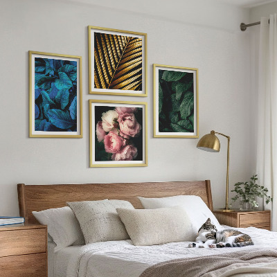 Pripravljena stenska galerija Listi cvetijo v barvah