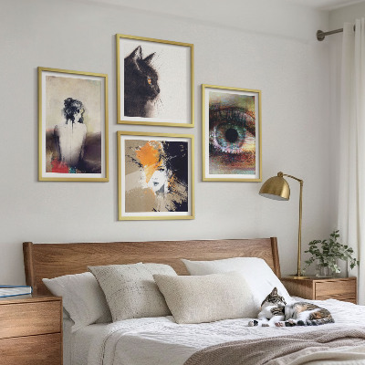 Pripravljena stenska galerija Portret ženske, oči, barve, čustva