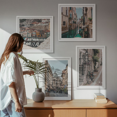 Komplet slik nad zofo Očarljive ulice pristaniških mest