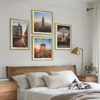 Komplet za slikanje z razgledom na London set 4 slik v okvirju