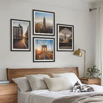 Komplet za slikanje z razgledom na London set 4 slik v okvirju