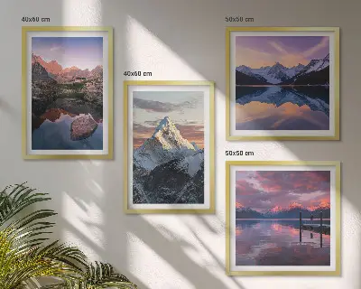 Pripravljena stenska galerija gorske pokrajine