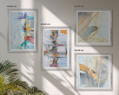 Pripravljena stenska galerija Abstraktne slikarske kompozicije