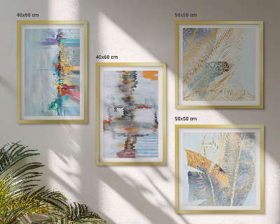 Pripravljena stenska galerija Abstraktne slikarske kompozicije