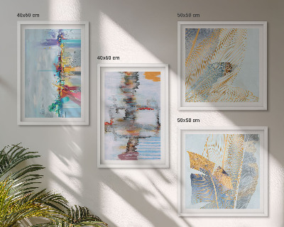 Pripravljena stenska galerija Abstraktne slikarske kompozicije