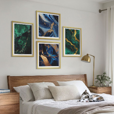 Komplet slik nad zofo Elegantni vzorci na kamnih