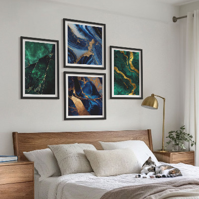 Komplet slik nad zofo Elegantni vzorci na kamnih
