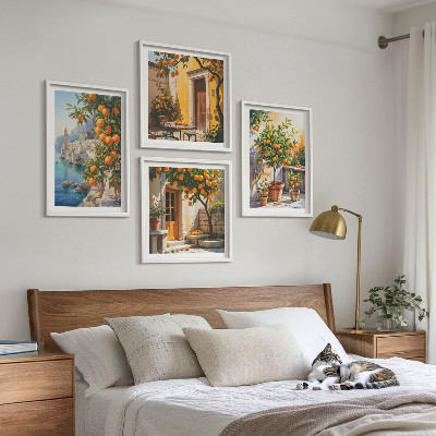 Pripravljena stenska galerija Poslikane citrusne pokrajine