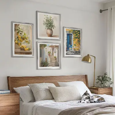 Komplet slik nad zofo Arhitektura mesta Lemons komplet slik z motivom mestne arhitekture