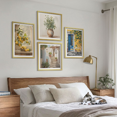 Komplet slik nad zofo Arhitektura mesta Lemons