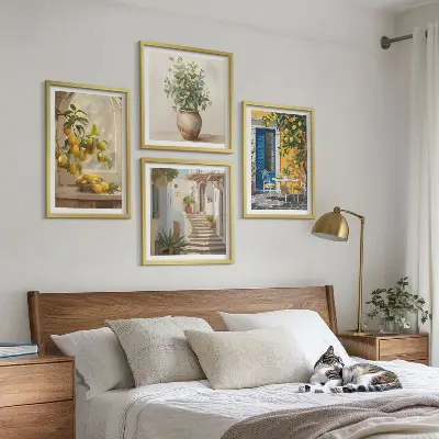 Komplet slik nad zofo Arhitektura mesta Lemons komplet slik z motivom mestne arhitekture