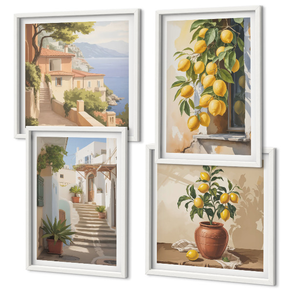 Pripravljena stenska galerija Limonske ulice, pogled na morje