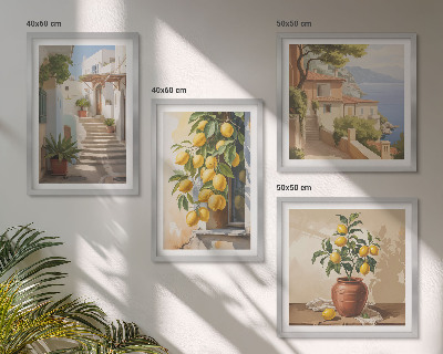 Pripravljena stenska galerija Limonske ulice, pogled na morje