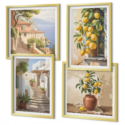 Pripravljena stenska galerija Limonske ulice, pogled na morje