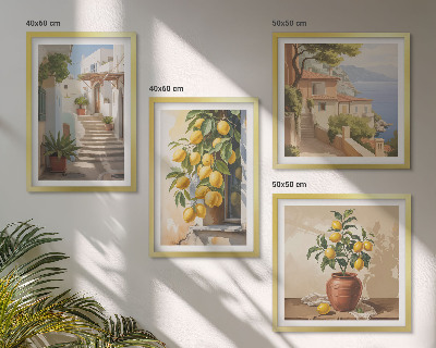 Pripravljena stenska galerija Limonske ulice, pogled na morje