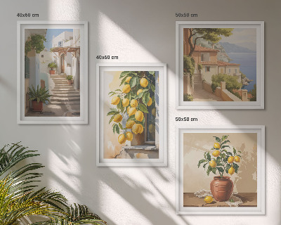 Pripravljena stenska galerija Limonske ulice, pogled na morje