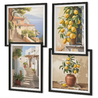 Pripravljena stenska galerija Limonske ulice, pogled na morje