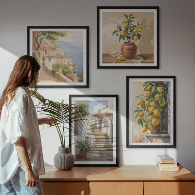 Pripravljena stenska galerija Limonske ulice, pogled na morje